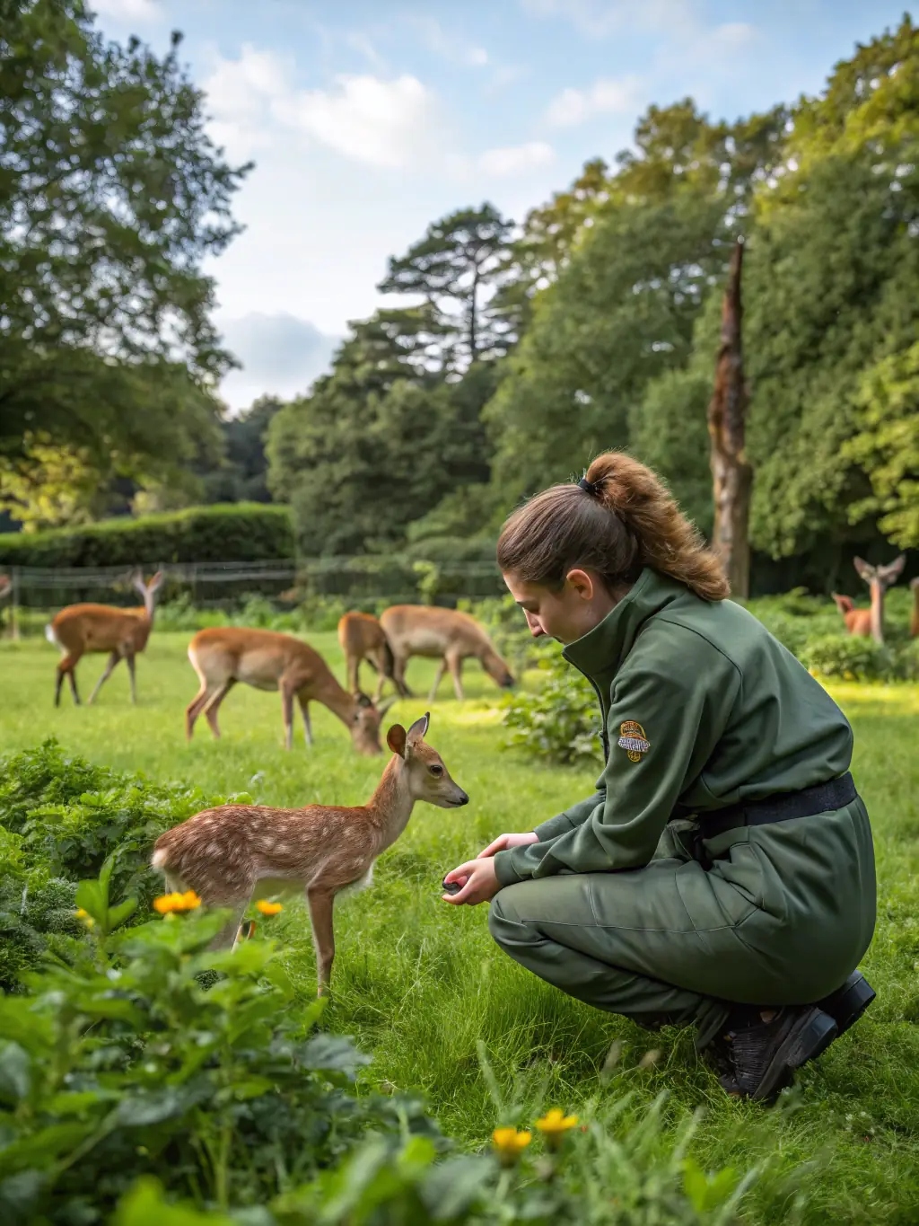 A photograph of a wildlife expert leading a workshop on wildlife conservation, highlighting the educational activities organized by SOCIETE COMMUNALE DES CHASSEURS DE SAINT-MEXANT.